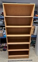 Brown Bookcase w 6 Shelves
