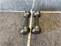 5 LB Metal Dumbbells  Set of 2