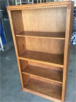 Wood Adjustable Book Shelf, 61”T x 32”W x 12”D