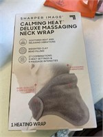 Heat massage neck wrap