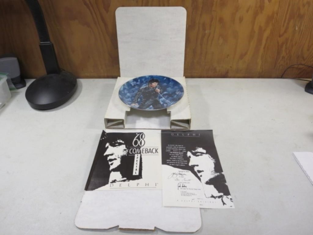 Delphi Collectible Elvis '68 Comeback Plate