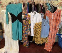 Rack of Vintage Clothes Flower Suit Romper Western