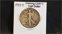 1937D Walking Liberty Half Dollar