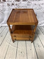 Willett Solid Elswick Cherry  Side Table w/ 2 Draw