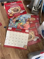 (10) Campbell la Soup calendars and treasures and