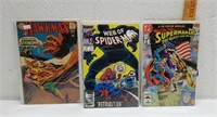 Lot of 3 Comic Books- Hawkman  Spiderman