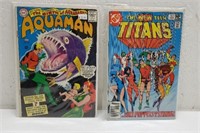 Lot of 2 Comic Books- Aquaman and Titans