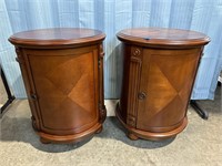 New Pair Cylinder Night Stand/ Lamp Tables