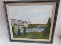 Fergus Mill painting, B Ann Armstrong, 1993,