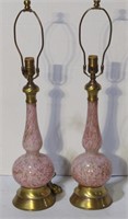 (E) Mid Century Modern Murano Table Lamps. 28