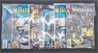 Lot Of 5 Bat Man With Bat Girl Comic Books