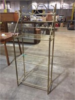 Metal Shelf 24"x12" and 56" tall