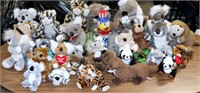 38 Misc Stuffed Animal Dolls Koala Tigers Tags