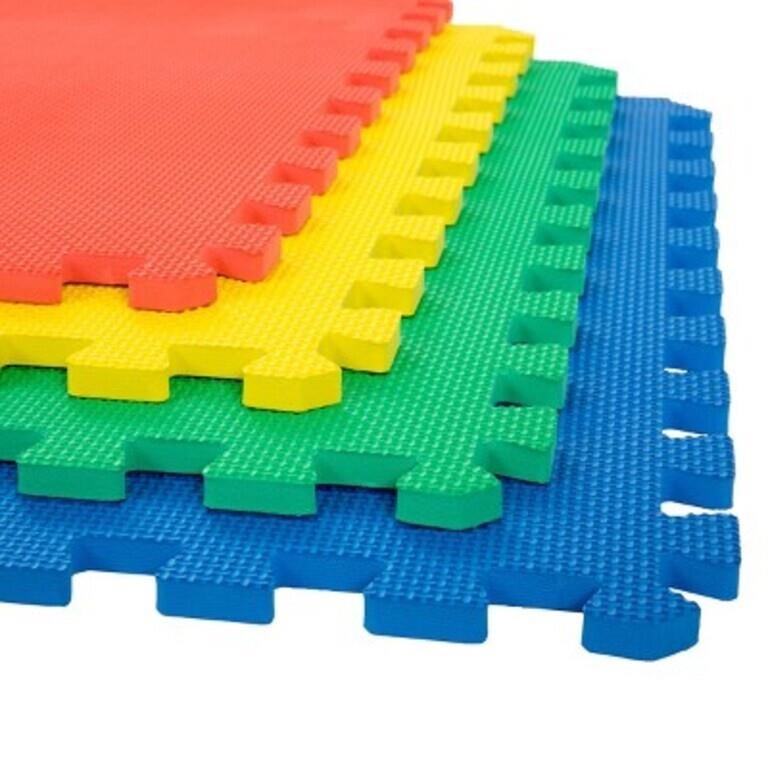 4-Pack EVA Foam Floor Tiles - Multi