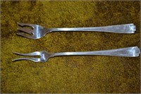 Two Gorham Etruscan Sterling Silver Forks