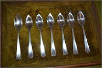 Seven Gorham Etruscan Sterling Silver Spoons