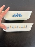 2 Anchor Hocking Casserole dishes one Fire King