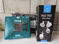 Mug Tree, Electric Tray Warmer & TV Mount