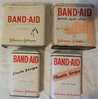 4 Band Aid metal boxes for one money