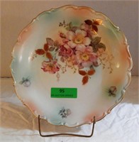 Schuman Arzberg Germany flower plate with gold