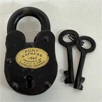 1860 PONY EXPRESS LOCK w/ KEYS