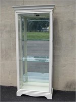 DISPLAY/CURIO CABINET WITH 3 GLASS SHELVES:
