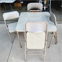 Samsonite Folding Card Table & Chairs