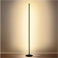 Modern LED Standing Corner Lamp  Black  Remote