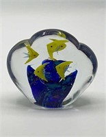 4" Art Glass Fish Paperweight