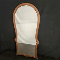 Wooden hanging mirror; Reserve $15