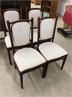 Super set of 4 barley twist chairs