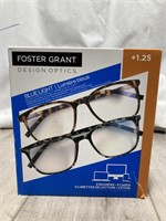 Foster Grant Reading Glasses Size 1.25