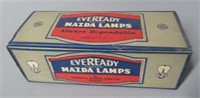 NOS 1930's Eveready Mazda Lamps Dealer Sales Box