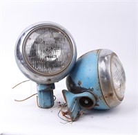 Two Vintage Headlight Buckets - Lamps