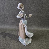 LLadro "Girl with Duck" Figurine