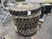 4 New Michelin 10.00 R20 Tires/Rims