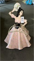 VINTAGE 1960'S FLAMENCO DANCER 18" PORCELAIN