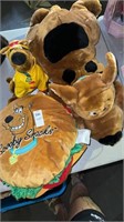 Scooby doo stuffed animals and pillow