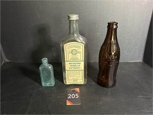 Vtg Bottles Coke, Watkins & 3-in-one Oil Company