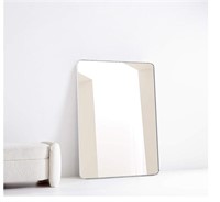TEHOME 30x48in Chrome Rounded Rectangle Mirror