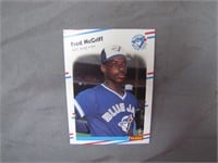 1988 Fleer Corp HOF Fred McGriff Baseball Card