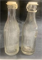 Vintage Glass Bottle & Luds