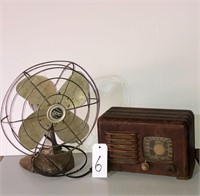 Antique Radio & Fan