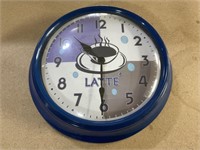 Clock, "Latte “ 12 “ Diameter