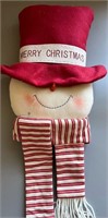 Merry Christmas Snowman Head