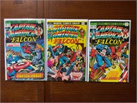 Marvel Comics 3 piece Captain America 194-196