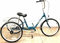 Vintage Miami Sun Adult Trike W/ Wire Basket