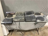 Lot of Vintage Turntables "For Parts"