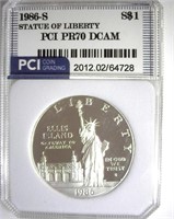 1986-S S$1 Statue of Liberty PCI PR70 DCAM