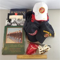 US Marines Hats, Books, Flags & Belt